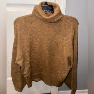 H&M Tan Knit Turtleneck Sweater